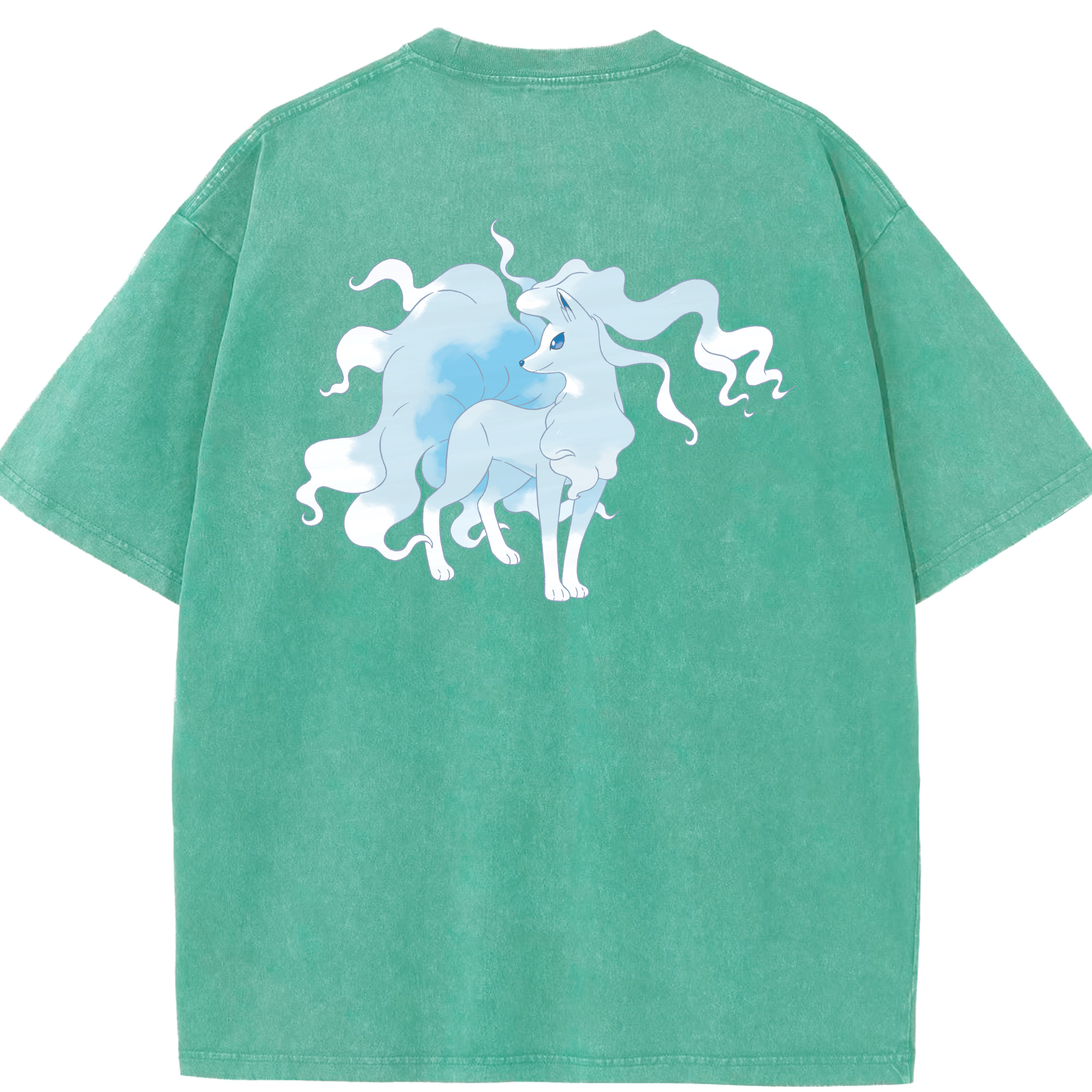 （画像用） ポケットモンスター Pokémon 綿100% ヴィンテージ風 半袖Tシャツ（背面プリント）